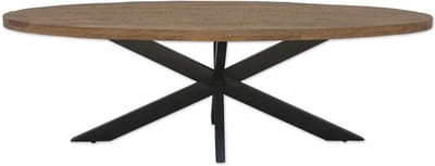 Brix - Eetkamertafel Ovaal - 240 cm - Mangohout - Bruin