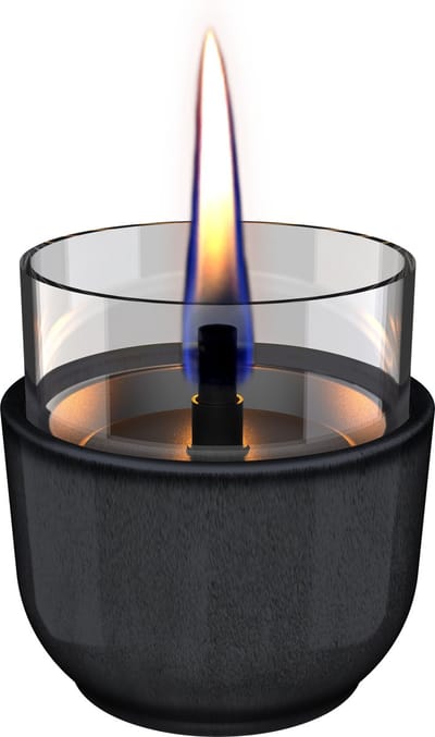 Tenderflame Violet 8 Reactive Glaze Tafelvuur - zwart
