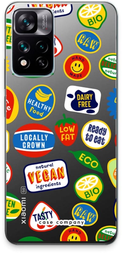 Case Company® - Hoesje geschikt voor Xiaomi 11i hoesje - Fruitsticker - Soft Cover Telefoonhoesje - Bescherming aan alle Kanten en Schermrand