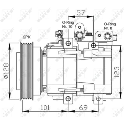 Compressor, airconditioning NRF 32204