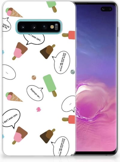 Samsung Galaxy S10 Plus Siliconen Case IJsjes