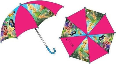 Disney - Fairies - Tinkerbell - Paraplu - Regenscherm - Kinderparaplu - 64 cm - Roze.