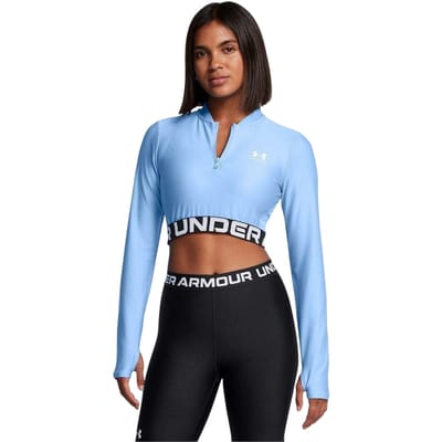 Under Armour HeatGear-top voor dames (Blauw)