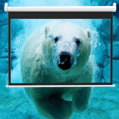 Projectiescherm Handmatig - Beamer Scherm - Film Kijken - Automatische Vergrendeling - 60 Inch - Wit