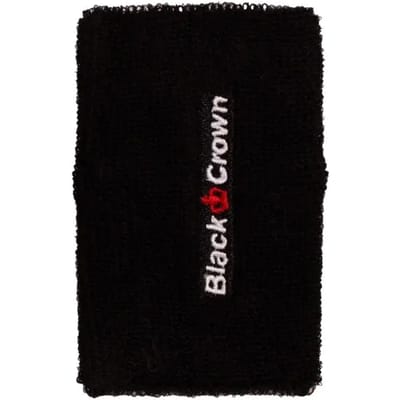 Pak 2 zwarte kroon lange polsbandjes Black ÚNICA