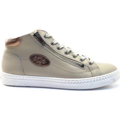 Aqa Shoes Light taupe veterboet A8775 A33B14 TAUPE