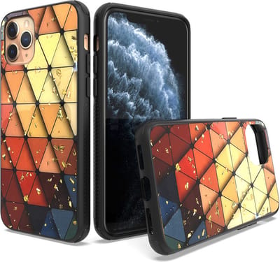 ZT Silicone telefoonhoesje met print Geschikt voor: iPhone 11 - Triangle Nation - ZT Accessoires