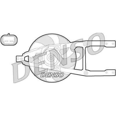 Koelventilatorwiel, motorkoeling DENSO DER09055