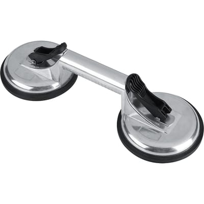 Aluminiumlegering Zuignap Professionele Dubbele Platen Glasheffer Verplaatser Deukentrekker gray