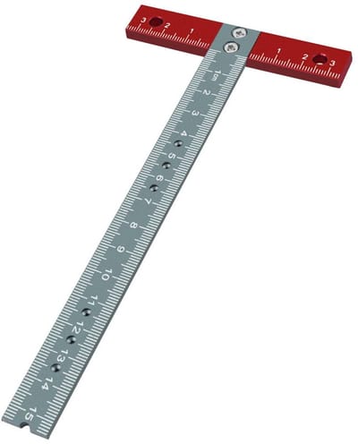 Dailygoods- T-Square - Lichtgewicht Aluminium Legger - Precisie T-Square - Schaalverdeling - Voor Houtbewerking - Duurzaam Materiaal - Houtschaaf