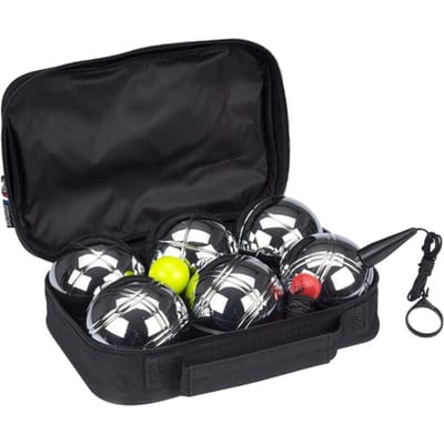 Get & Go Jeu de Boules Set V - 6 Ballen - Chroom