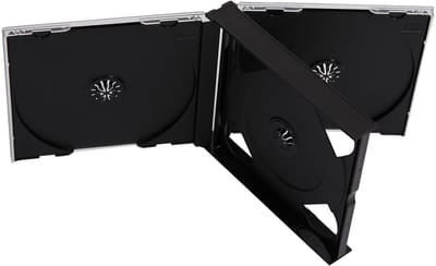 JHUBERS- CD Hoes 25 mm - CD Map - CD Opbergsysteem - CD Opbergmap - CD Hoesjes - Inclusief 2 Dubbele Invoegen - Cd Case