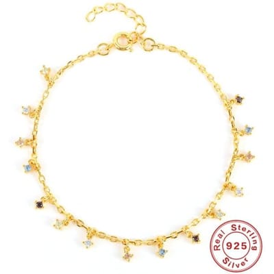 BOAKO 925 Sterling Zilver Zirkonia Kettingkettingen Luxe Sieraden voor Vrouwen Vrouwelijke Bijou Hangers Kristal Choker Kraag CZ beige