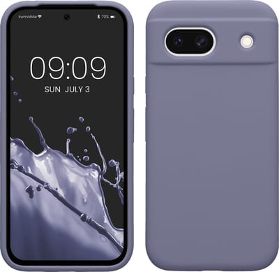 kwmobile telefoonhoesje geschikt voor Google Pixel 8a - Hoesje met siliconen coating - Smartphone case in lavendelgrijs
