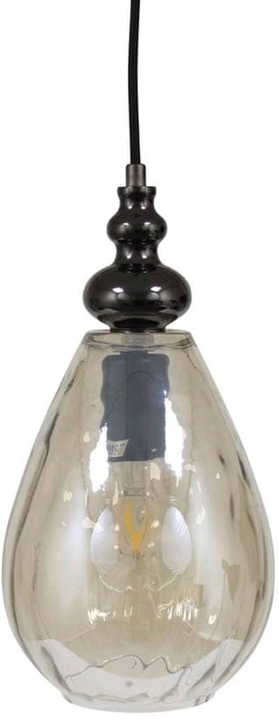 Safaary - Hanglamp van Glas Champagnekleurig Grazi Ø 15 x 31cm