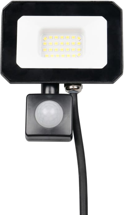 REALITY FUNCHAL - Wandlamp - Zwart mat - incl. 1x SMD 20 W - Bewegingssensor - Wandmontage - Niet geschikt voor externe dimmer - Kantelbaar - 4000K - Buitenverlichting - IP44