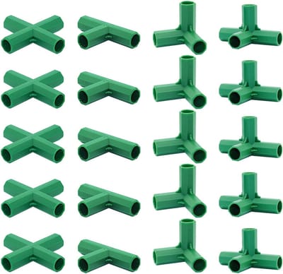 Kas Frame Connectoren - Broeikas Onderdelen - Stabiele Ondersteuning - 4 Types Ontwerp - 11MM - Groen
