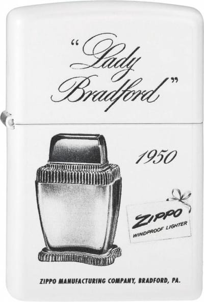 Aansteker Zippo Lady Bradford 1950