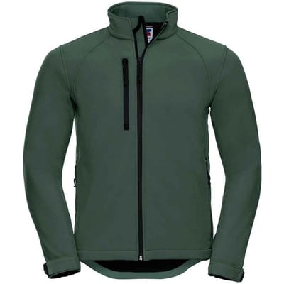 Russell Effen Soft Shell Jas Heren (Fles)