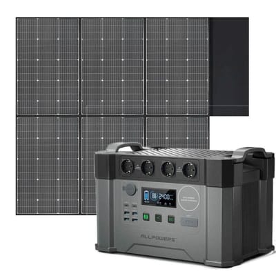 ALLPOWERS Zonnegeneratorkit 2400W (S2000 Pro + SP039 600W zonnepaneel)
