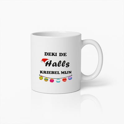 Grappige Kerst Koffiemok met Feestelijke Tekst – Humoristisch Cadeau voor Vrienden & Familie tijdens de Feestdagen