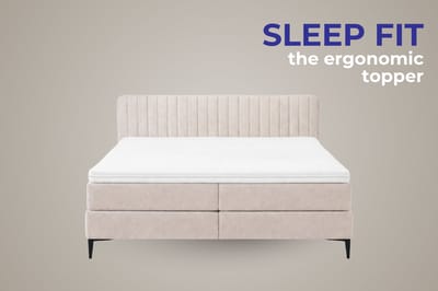Vitality Pur SleepFit Topper Memory Foam met Gratis ERGO Nekkussens – Comfort Topper – Ademend & Ondersteunend