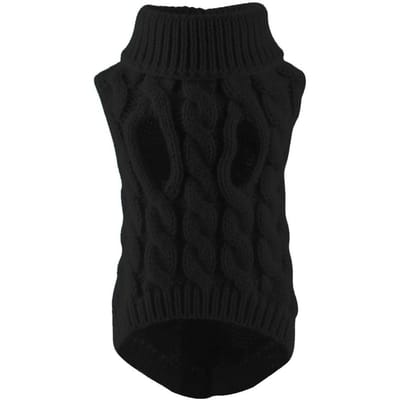 Hiver Chaud Pull Tricot Col Roulé pour Chien Chat Petit et Moyen Chihuahua Gilet Manteau Teddy Bouledogue Français Veste S