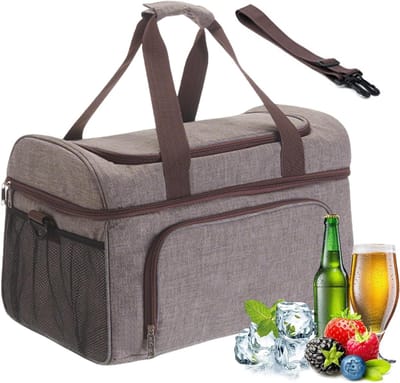 Koeltas - Thermobox Lunchtas - Eten Vers Houden - Waterdichte Constructie - 30 Liter - Donkergrijs
