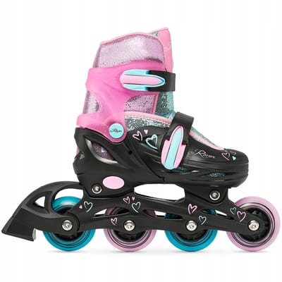 Verstelbare 3-in-1 Skates RAVEN Loret Glitter 27-30 LED
