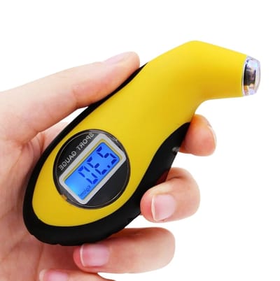 Digitale Bandenspanner - Bandendrukmeter - Voertuig Onderhoud - Nauwkeurig Meten - 0 tot 10.3 bar - Zwart