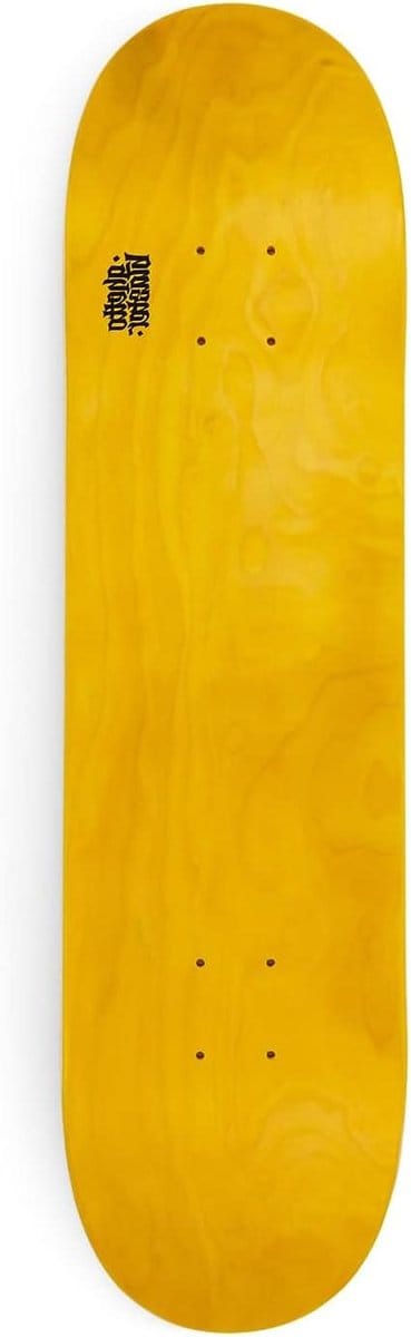 Skateboard Small Logo - Streetboard - Street Skatepark - 7 Lagen Esdoorn - 8.0 Inch Deck - Geel