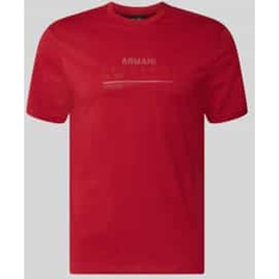 Slim fit t-shirt van 100% katoen met logoprint