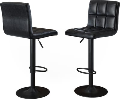 Vicco Barkrukken set van 2 Sena, Zwart, 42 x 94 cm