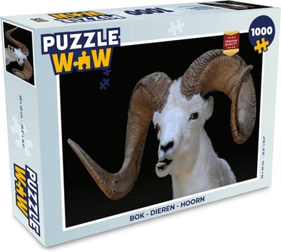 Puzzel Bok - Dieren - Hoorn - Legpuzzel - Puzzel 1000 stukjes volwassenen