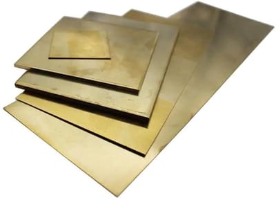 Messing Platen - Metaal Platen - Elektronica Projecten - Hoge Geleider - 10 Stuks 50x200mm - Messing Kleur