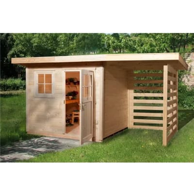 Weka Tuinhuis Met Overkapping 170 Type A Gr2 240x385cm