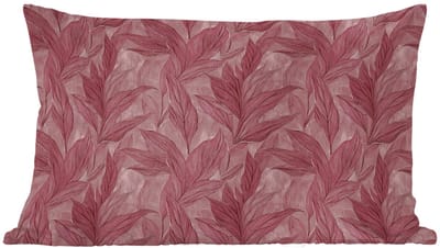 Sierkussens - Kussentjes Woonkamer - 60x40 cm - Bladeren - Patroon - Paars