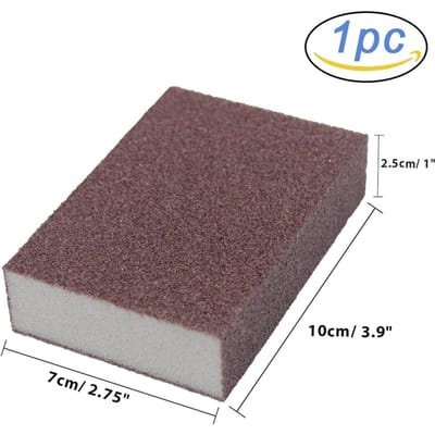 1/2/4/6/8 stuks Carborundum roestverwijderende reinigingsborstel, ontkalkende reinigingsborstel voor kookplaten, pot, keukenspons 1PCS – brown gray