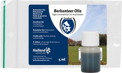 Excellent Berkenteer olie - Olie voor verenpikken - Olie voor staartbijten - 5 ML