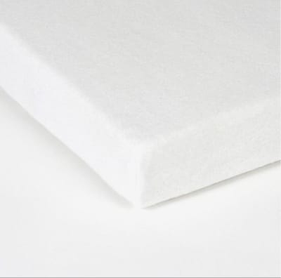 Molton Topper Hoeslaken-Rondom Elastiek-2Persoons-Lits-jumeaux-180x220-cm -Wit