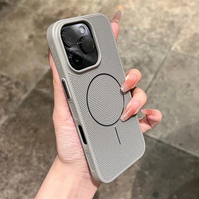 Koelende Warmteafvoer Case Voor iPhone 16 15 14 13 12 11 Pro Max 16 Plus Voor Magsafe Magnetische Ademende Draadloze Oplaadhoes For iPhone 15 Pro