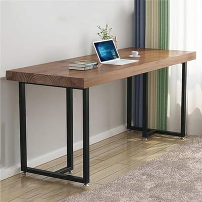Set van 2 T-vormige tafelpoten - 45 x 40 cm - Zwarte metalen meubelpoot voor stoel, bureau of eettafel