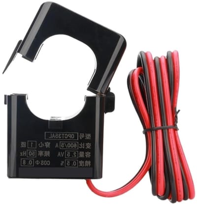 Stroomtang Sensor - Wisselstroom Meter - Stroom Meten - Gedeelde Kern - 35 mm Venster - Zwart