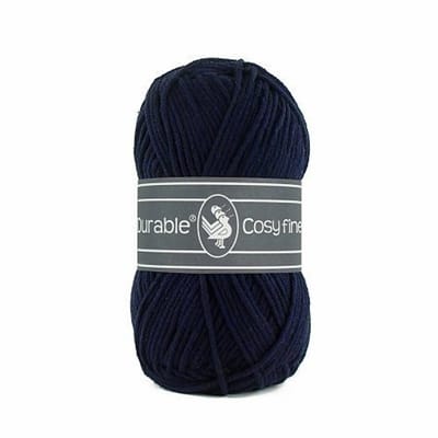 Durable Cosy Fine Navy (321) - 10 bollen van 50 gram - katoen/acryl haakgaren - breigaren