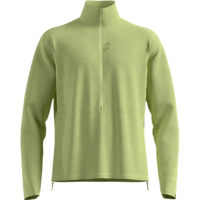 Odlo Grid Fleece Met Halve Rits Groen M Man