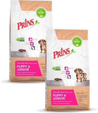 Prins Procare Puppy & Junior Mini Gevogelte - Hondenvoer - 2 x 3 kg