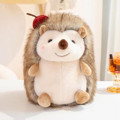 Schattig Egel Knuffeldier Zacht Gevuld Levensgetrouw Egel Poppetje Slaapmaatje Poppetje Voor Kamerdecoratie Verjaardagscadeau 16cm