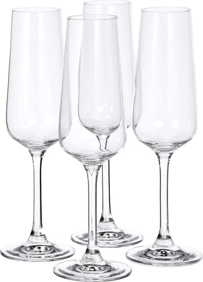champagneglas-set, 4-dlg., 250 ml, Kristalglas