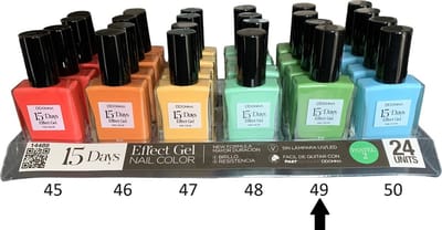 D'Donna - 15-Days Effect Gel Nagellak PASTEL 2 - Groen - 1 Flesje met 16 ml. inhoud - Nummer 49