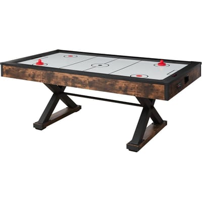 214 cm Air Hockey Tafel Luchtgedreven Arcade Tafel Elektronische Scorer Pushers